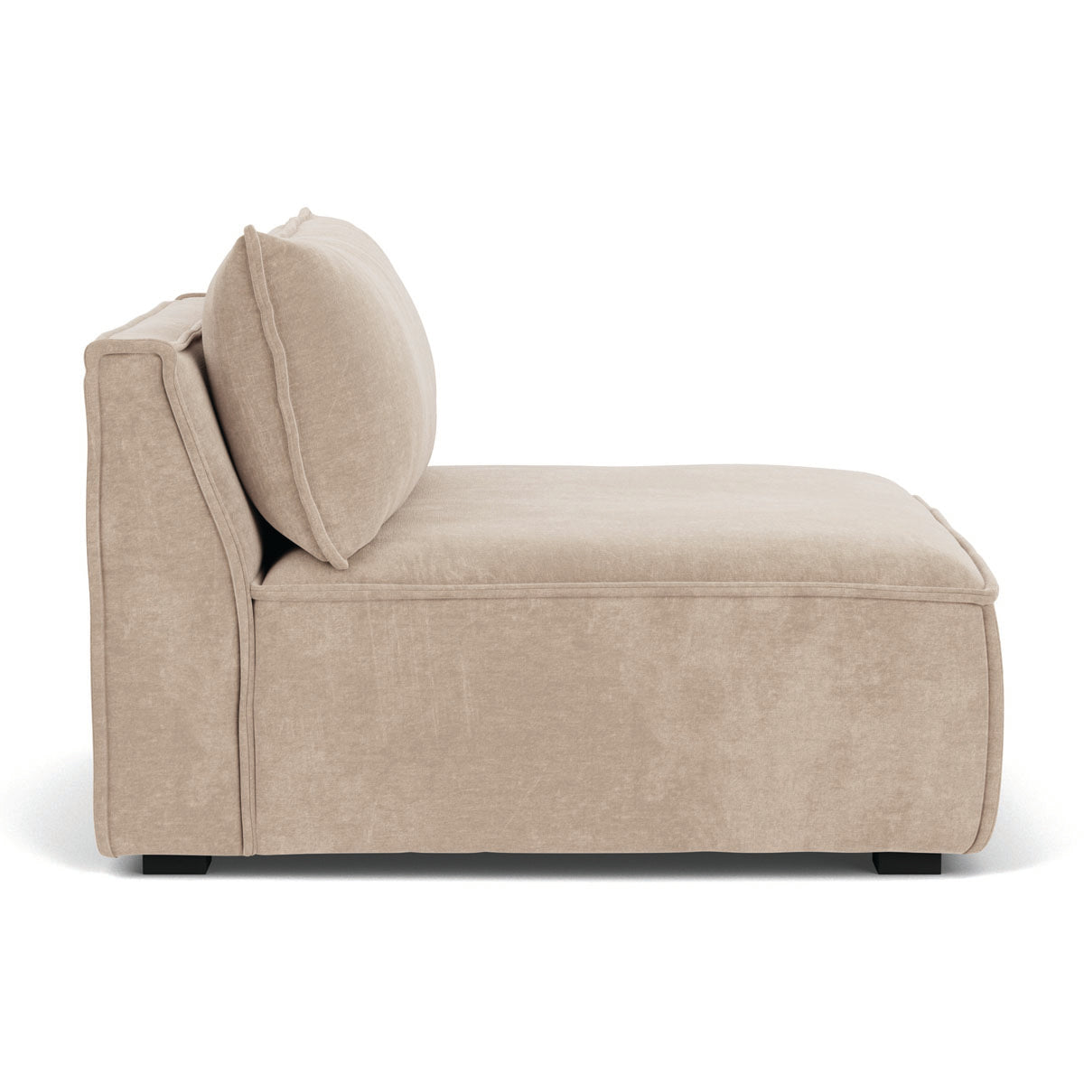 Daphne Fabric Modular 1-Seater Sofa (Armless) - Compact & Stylish for Small Spaces, Apartments, and Living Rooms