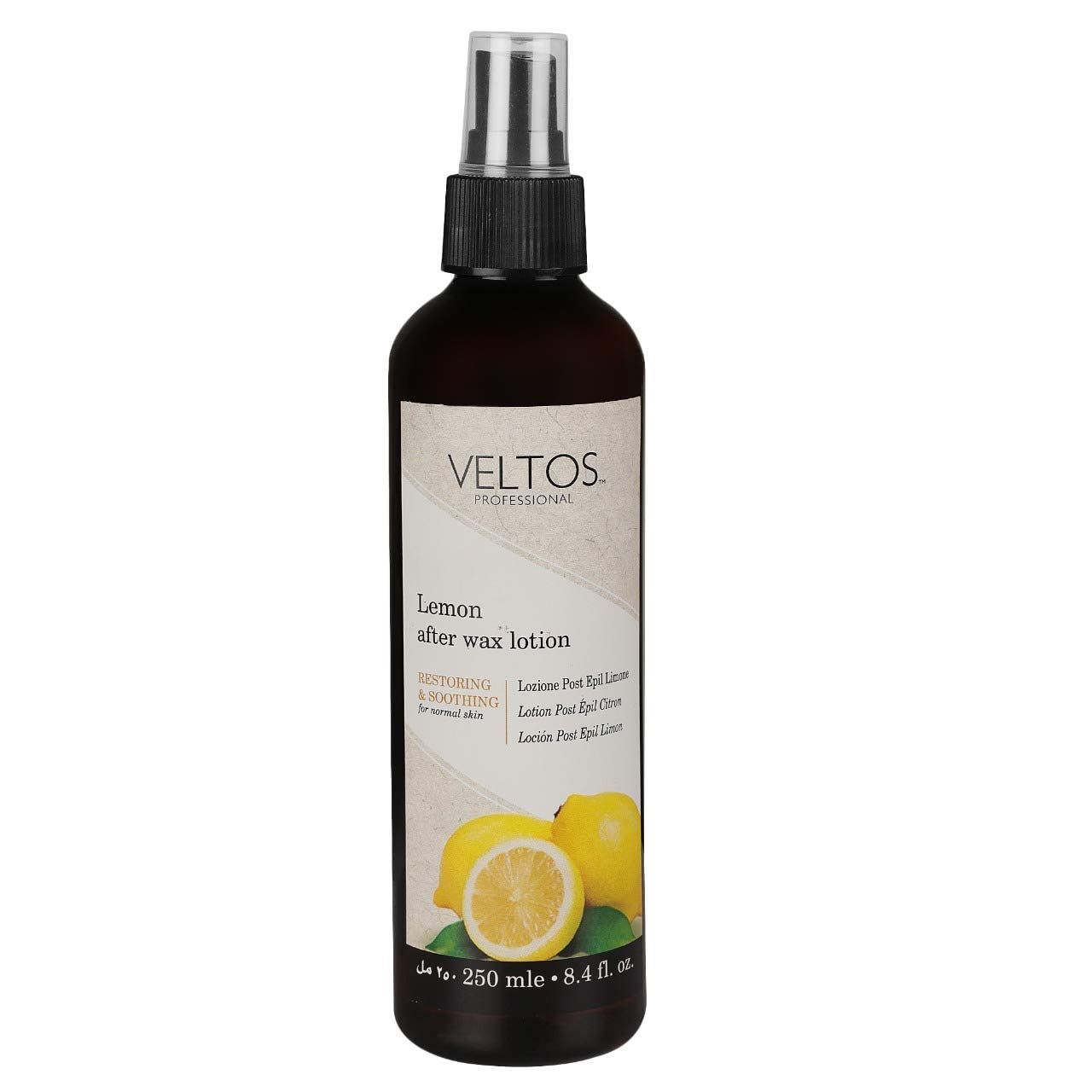 VELTOS After Wax Lotion - Natural Antiseptic Skin Care Gel for Post-Waxing, 250ml (Lemon Scent) | Ideal for Beauty Salons, Spas & Home Waxing Care