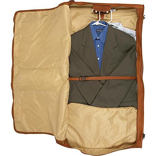 Premium Piel Leather Expandable Garment Bag for Business Travel - Durable Executive Suit Carrier with Extra Storage Space | Perfect for Business Trips, Weddings & Formal Events