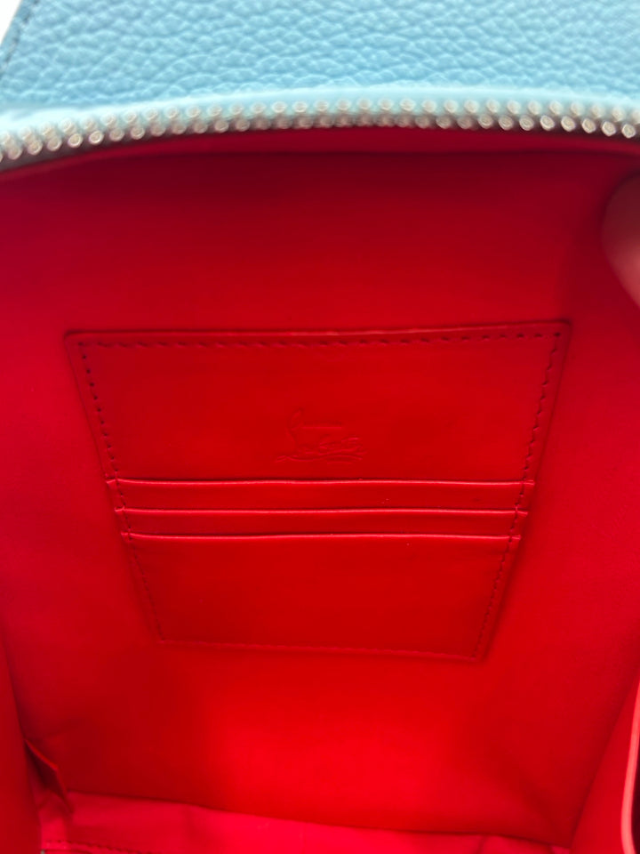 Christian Louboutin Loubifunk Leather Sling Bag for Women | Luxury Crossbody Purse with Signature Red Sole | Perfect for Evening Parties, Date Nights & Special Occasions