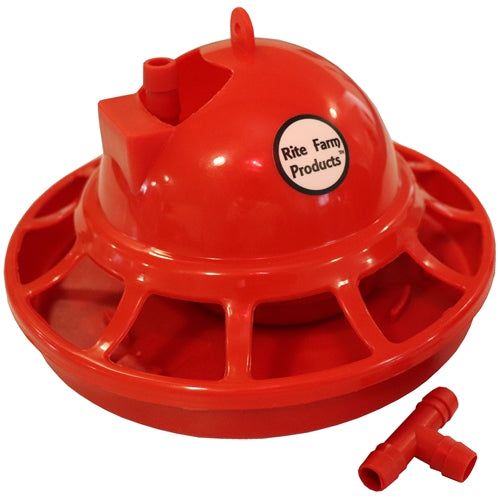 6 Pack Rite Farm Automatic Poultry Waterer for Chickens - Durable Plastic Chicken Water Feeder for Coops, Brooders & Backyard Flocks (Perfect for Baby Chicks to Adult Hens)