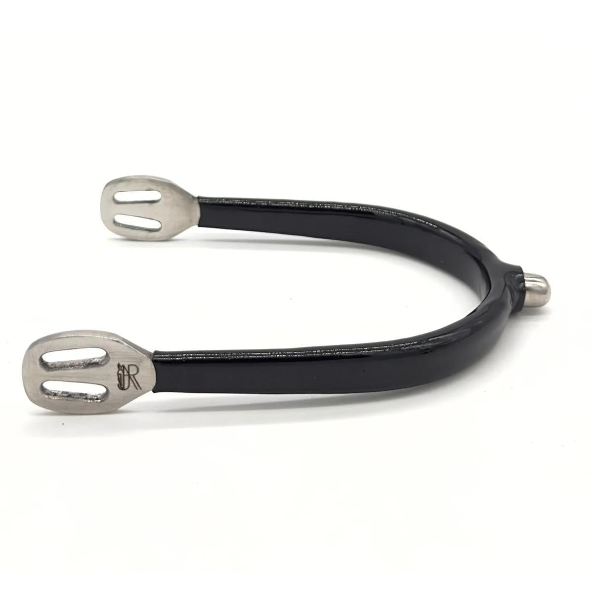 AJR Rubber Grip Round End Spur - Comfortable Equestrian Riding Spurs for Horse Training - Perfect for Dressage, Jumping & Western Riding