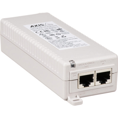 Axis Communications T8120 15W 1-Port PoE Midspan Injector - Power Over Ethernet Adapter for IP Cameras, VoIP Phones & Wireless Access Points