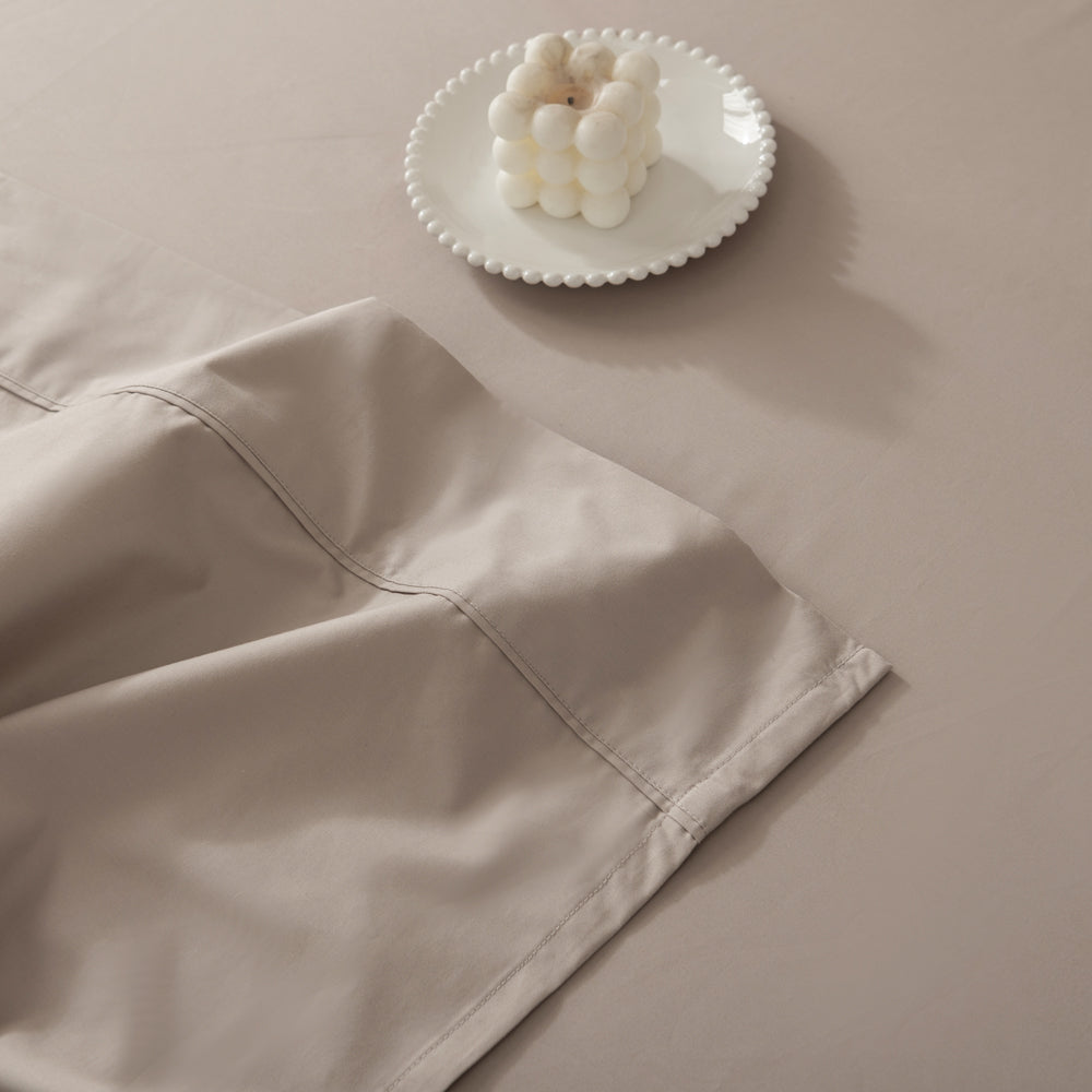 Casey Cotton Flat Sheet 400 Thread Count King Size - Premium Linen Bedding for Single & Mega Beds | Soft & Breathable for Ultimate Comfort - Perfect for Home, Hotel, or Guest Room