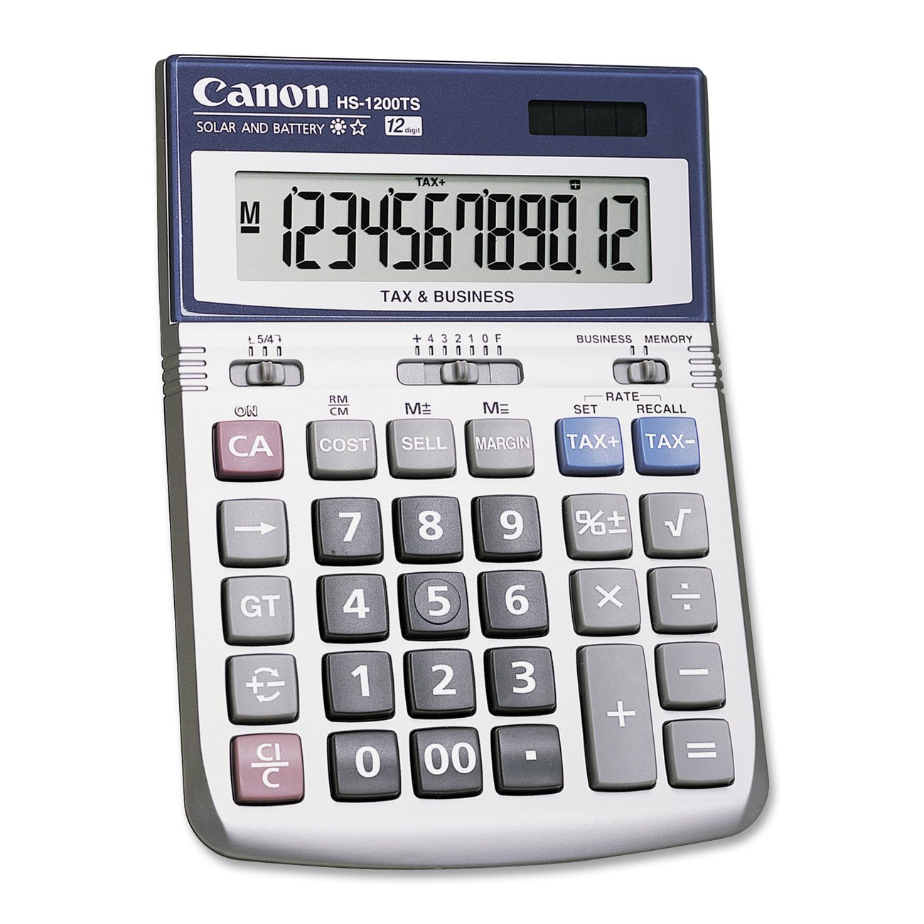 Canon HS-1200TS 12-Digit Desktop Business Calculator - 12 Pack Bulk Office Supplies for Accounting, Bookkeeping & Financial Calculations