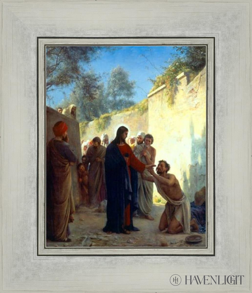 Christ Healing The Blind Man by Carl Bloch - Religious Wall Art, Christian Home Decor, Church & Office Inspiration