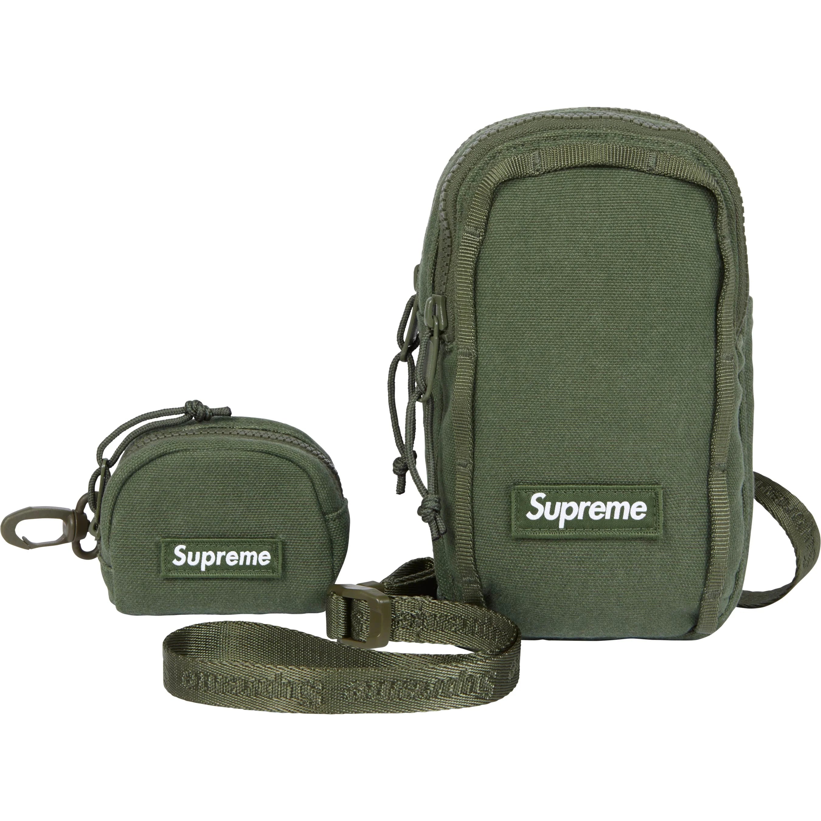 Supreme SS25 Camera Bag with Mini Pouch in Olive - Stylish DSLR Camera Case for Travel & Street Photography