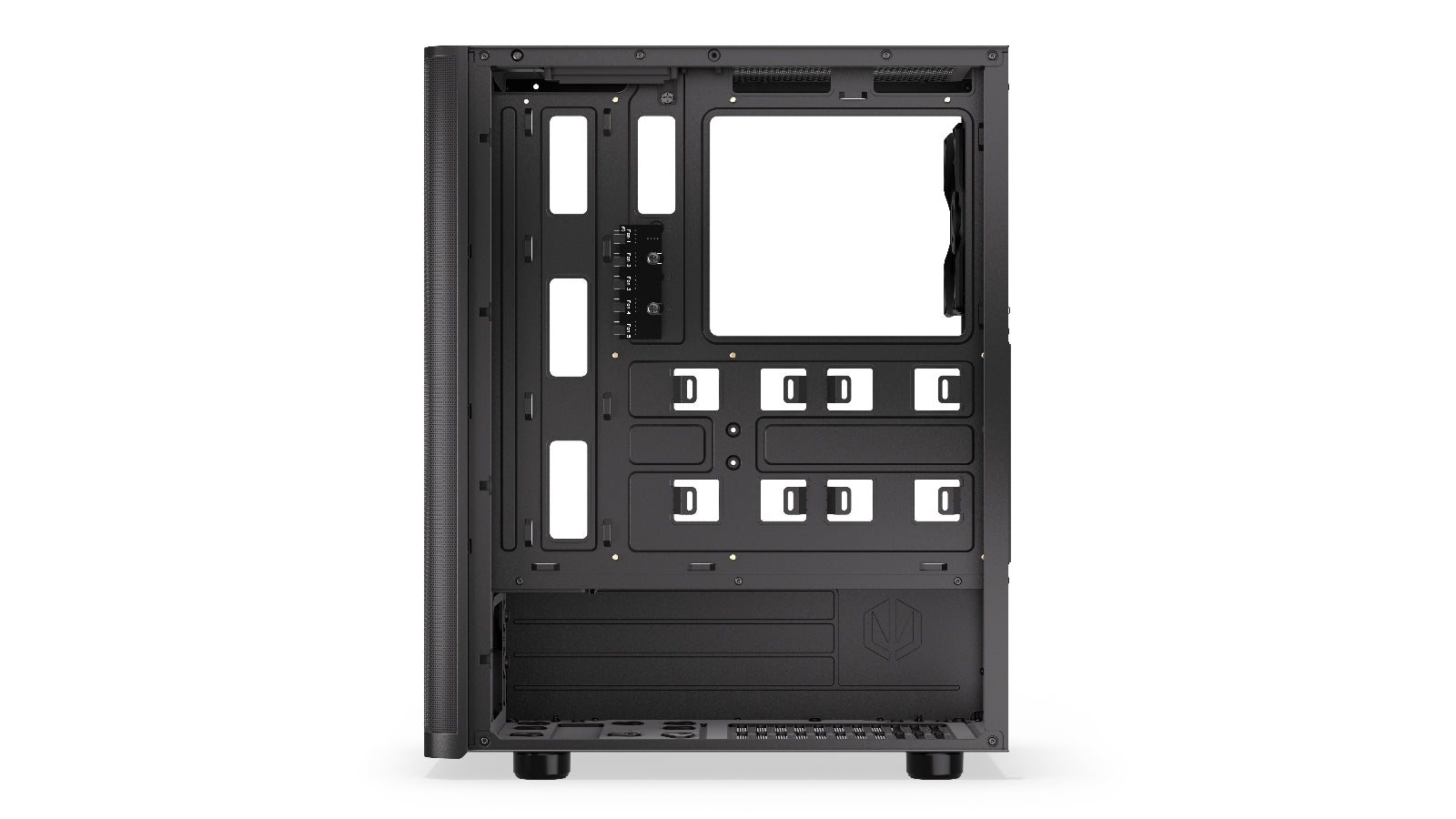 Endorfy Ventum 200 Air ATX Mid Tower PC Gaming Case - High Airflow, Tempered Glass Side Panel, RGB Lighting (EY2A002) - Perfect for Gaming Rigs & Workstation Builds
