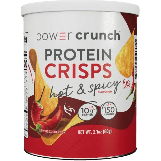Power Crunch Protein Crisps - High Protein Snack Bars for Energy & Muscle Recovery - Perfect for Gym, Hiking & On-the-Go Nutrition