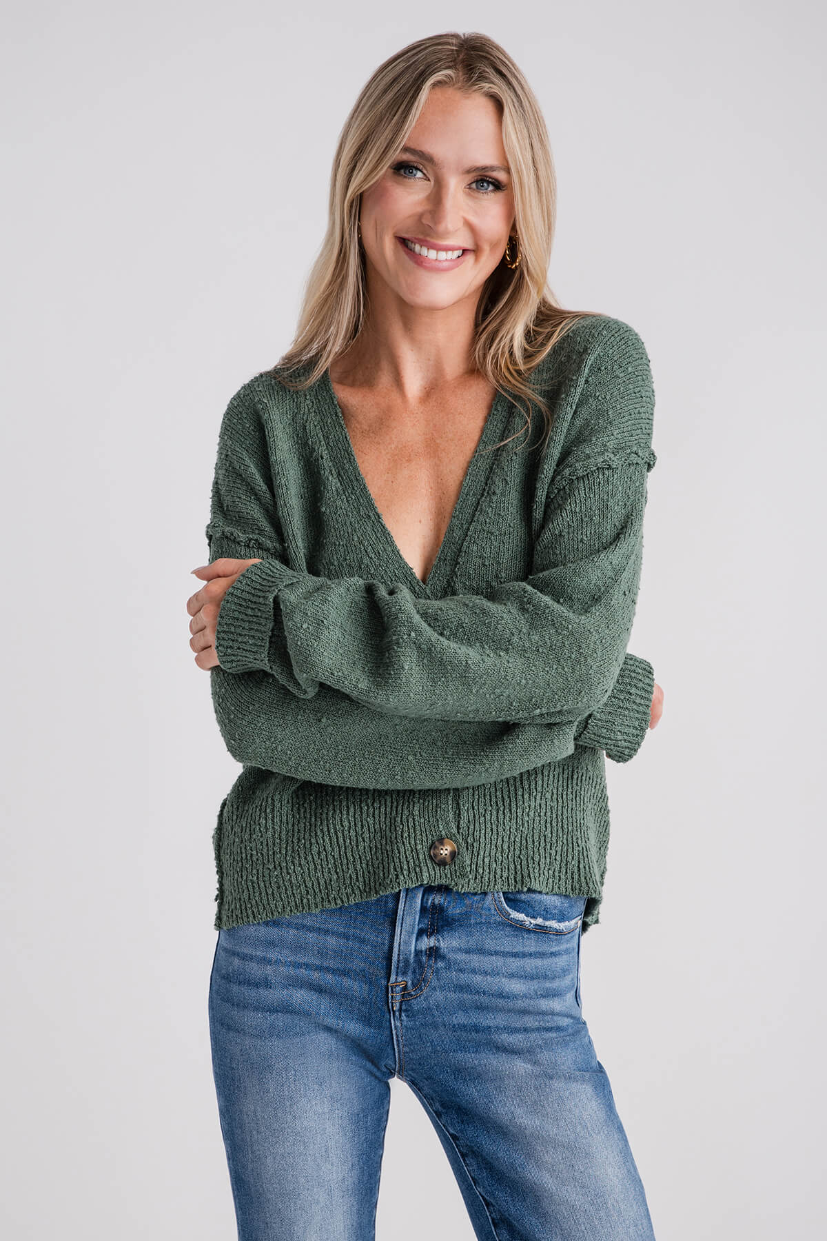 By Together Macie Cardigan - Women's Stylish Knit Cardigan Sweater for Casual Wear, Office & Fall Outfits