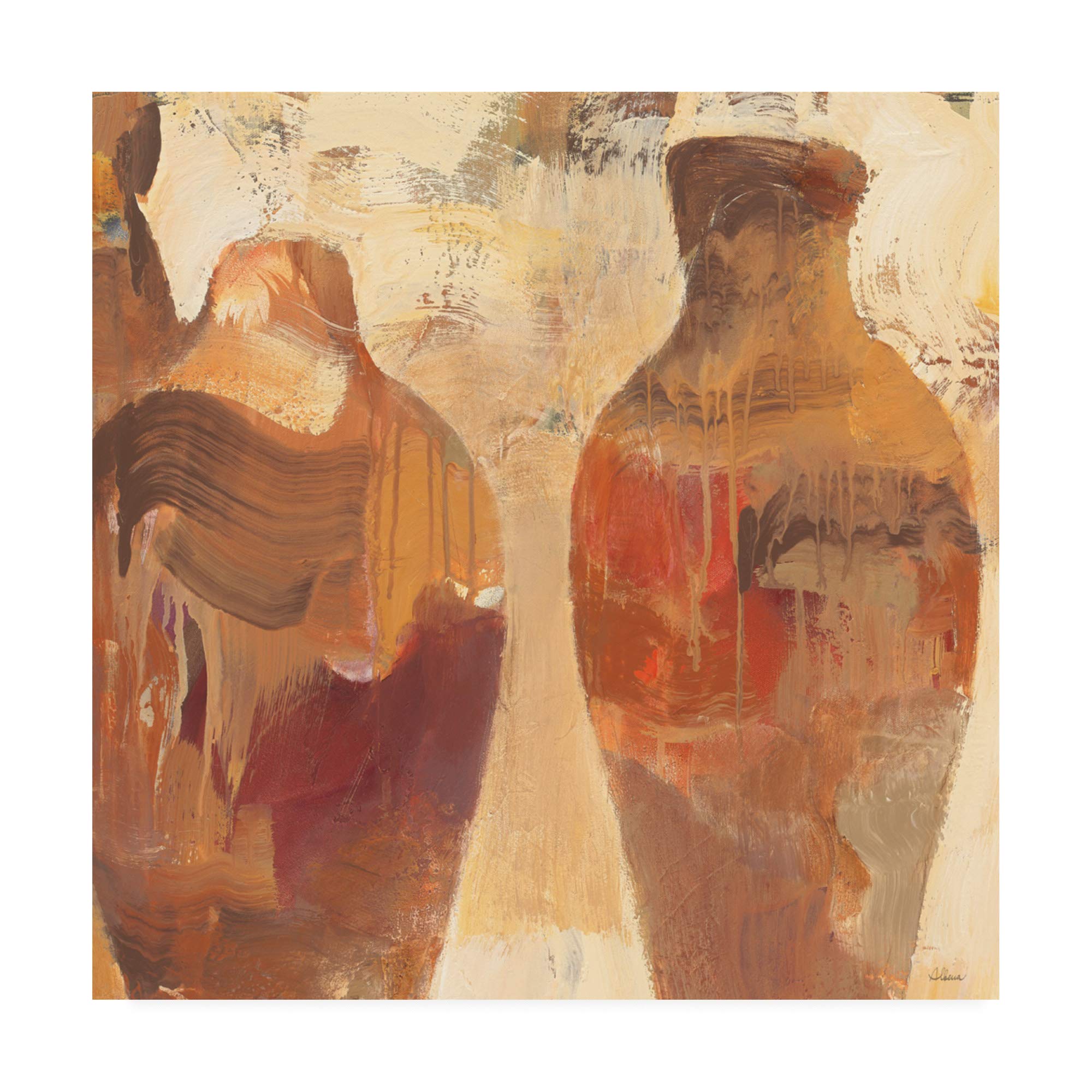 Albena Hristova Southwestern Vessels II - 18x18 Framed Wall Art Print | Desert & Native American Inspired Southwest Decor for Living Room, Bedroom & Office