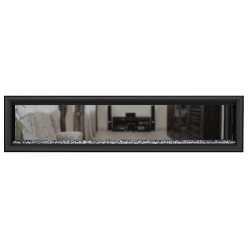 Napoleon Vector 74 See-Through Linear Direct Vent Gas Fireplace - LV74N2 | Modern Home Heating & Cozy Living Room Ambiance