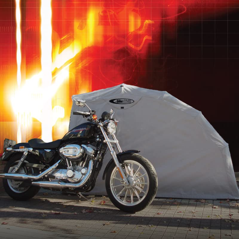 The Bike Shield Standard (Medium) Waterproof Motorcycle Cover - All-Weather Shelter & Storage Tent for Garage, Outdoor, and Travel Protection