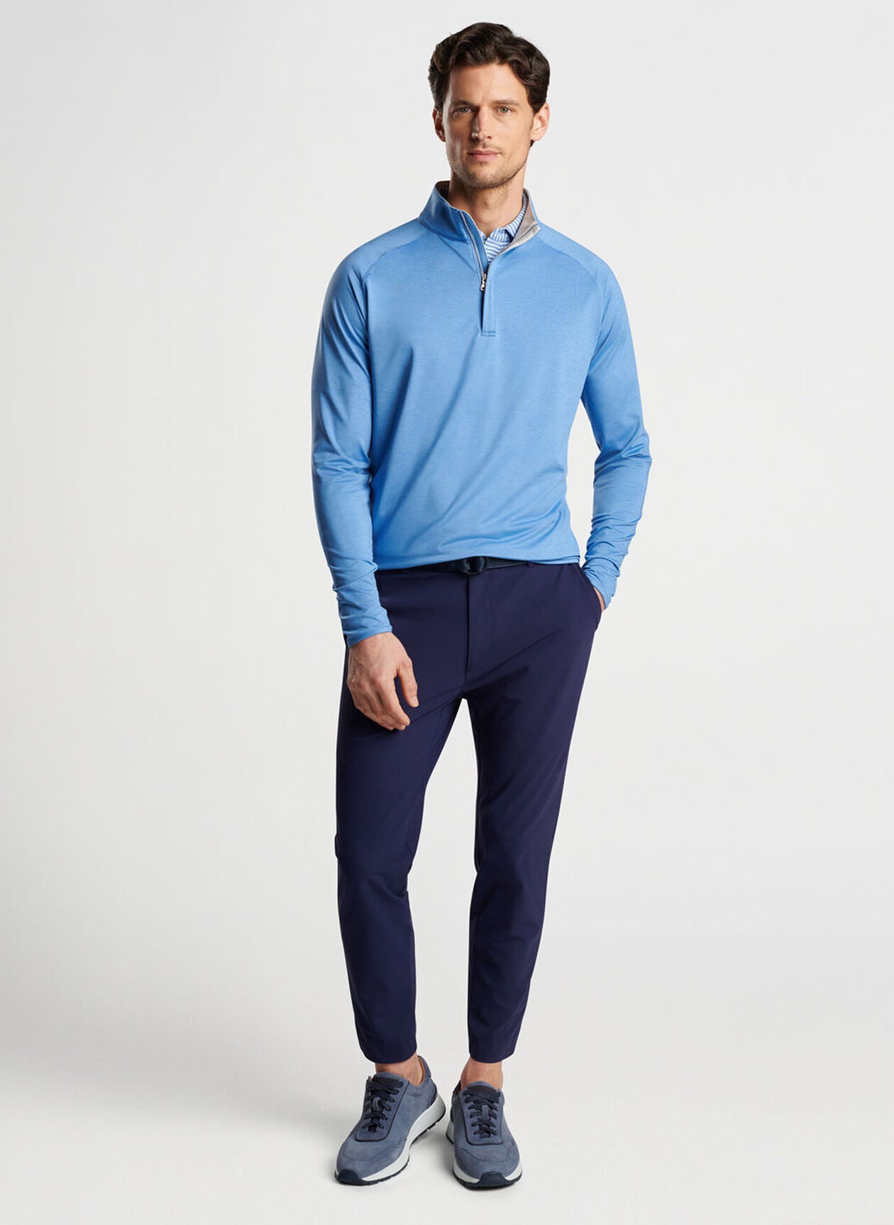 Peter Millar Stealth Performance 1/4 Zip Pullover - Lightweight & Breathable Men's Golf & Casual Wear for All Seasons