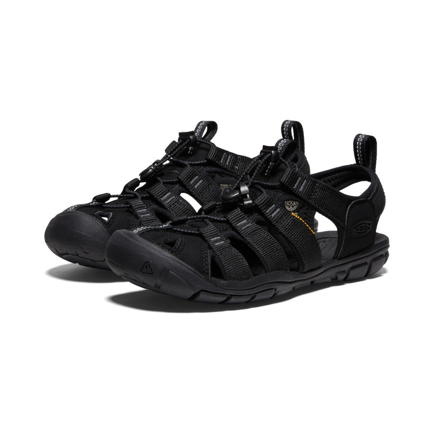 Women's Clearwater CNX Comfortable Walking Sandals - Black/Black | Lightweight & Supportive for Beach, Travel & Everyday Wear