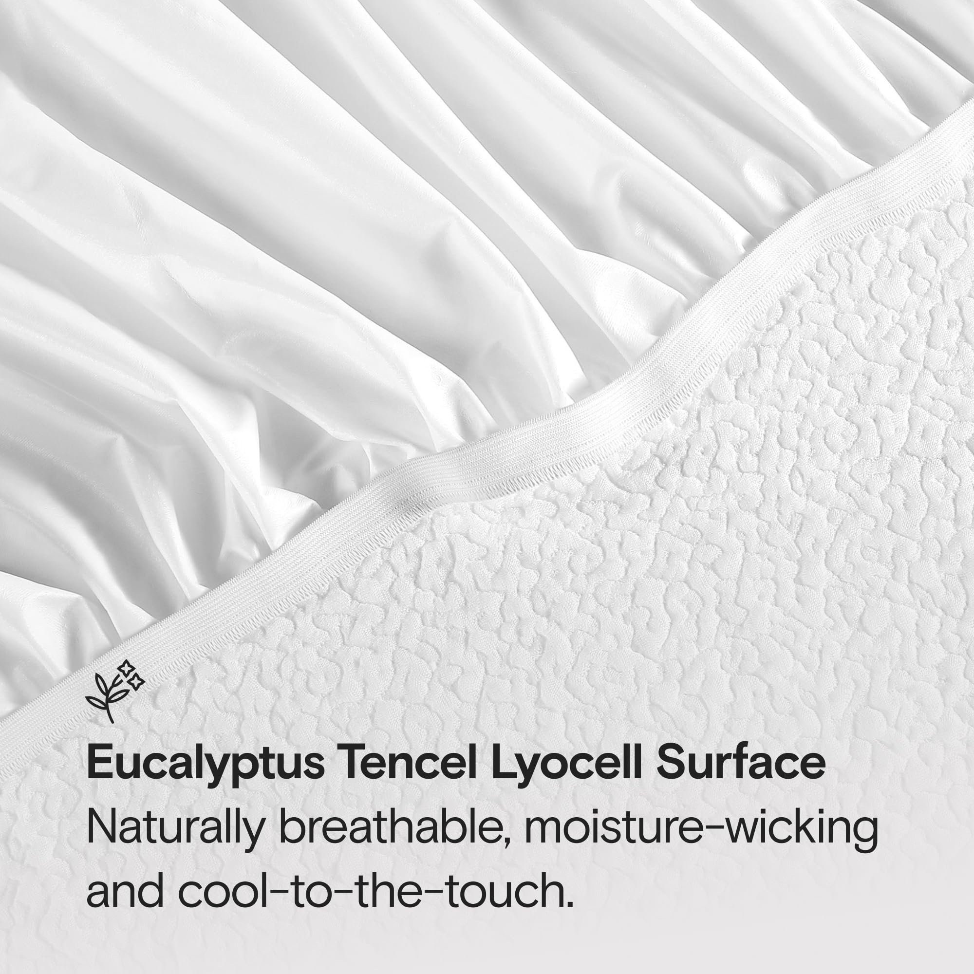 SIJO Premium Mattress Protector - 100% Waterproof, Cooling & Ultra Soft - Noiseless 16