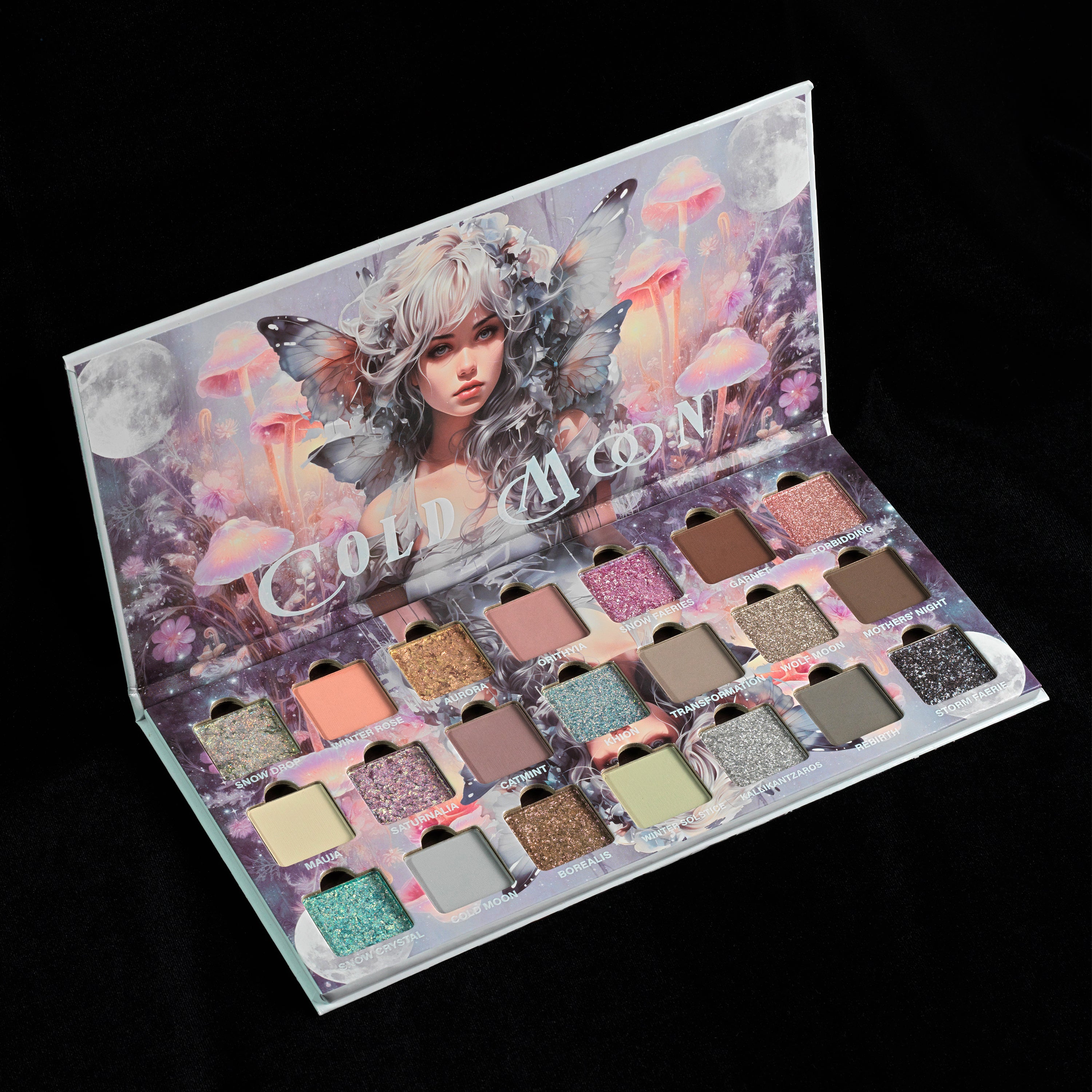 Cold Moon Eyeshadow Palette - 12 Highly Pigmented Matte & Shimmer Shades for Stunning Eye Makeup | Perfect for Day & Night Looks, Parties & Special Occasions