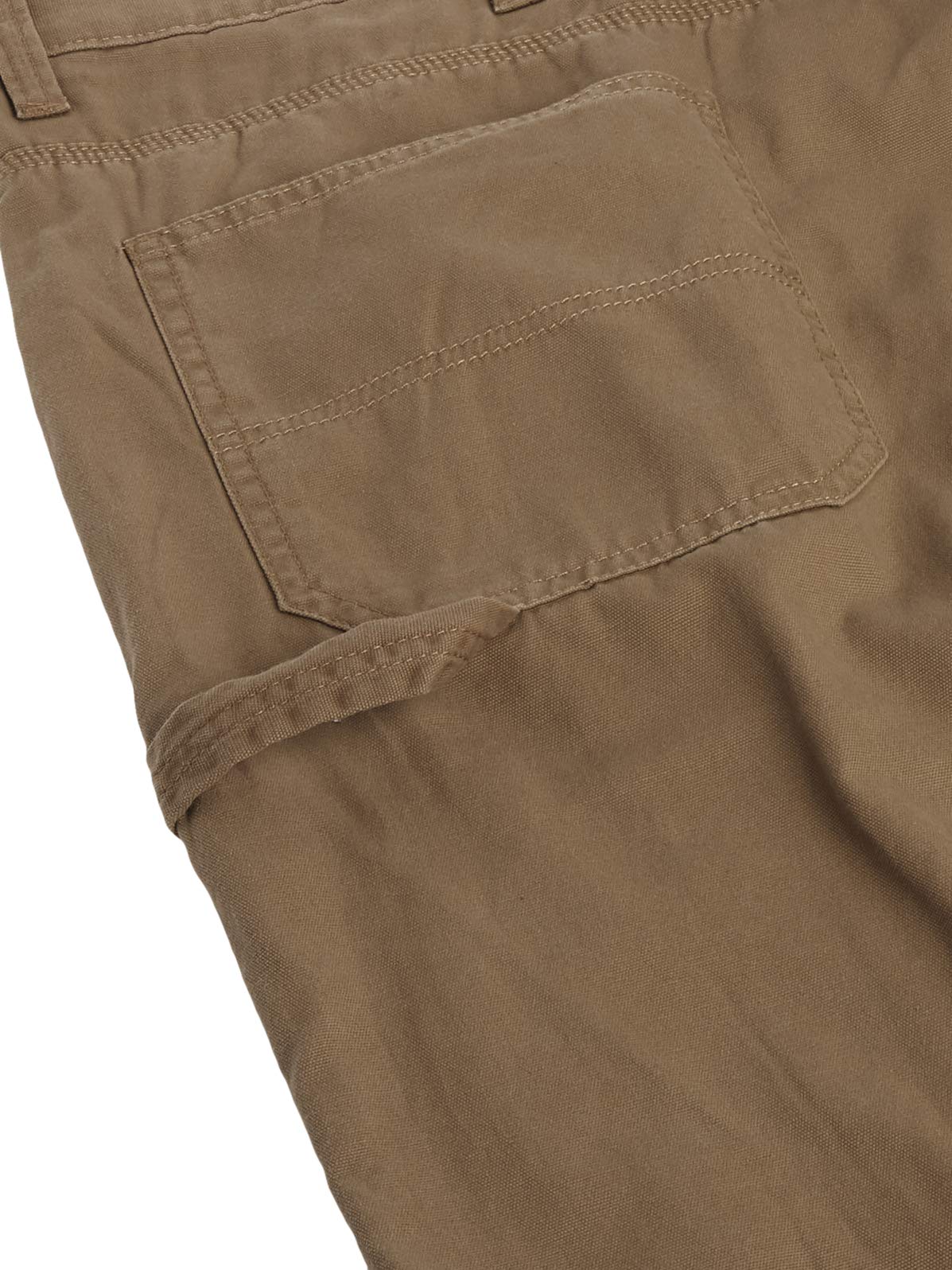 Wrangler Authentics Men's Fleece Lined Carpenter Pants - Durable Work Pants for Construction, Outdoor & Winter Use