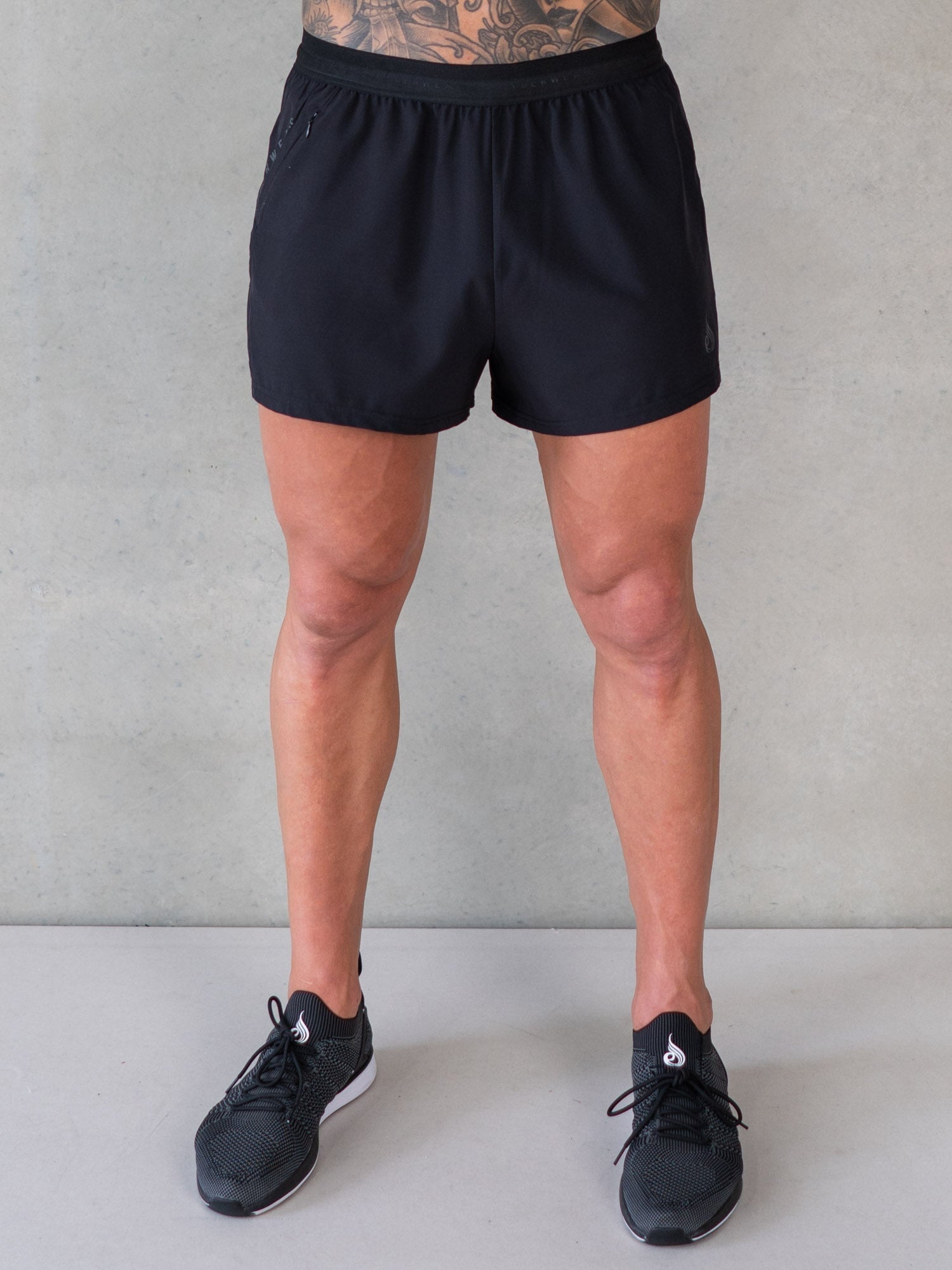 3 Pack Men's Training Shorts - Black Gym Workout Shorts for Running, Basketball & Fitness