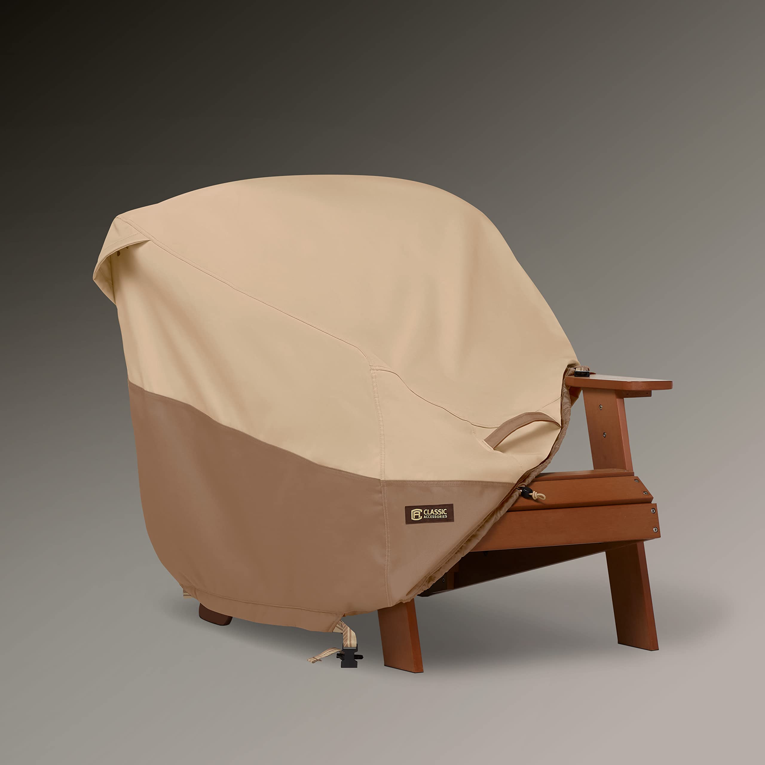 Classic Accessories Veranda's Best Waterproof Adirondack Patio Chair Cover, 32 x 34 x 36 Inch - Durable Outdoor Furniture Protection for All Seasons