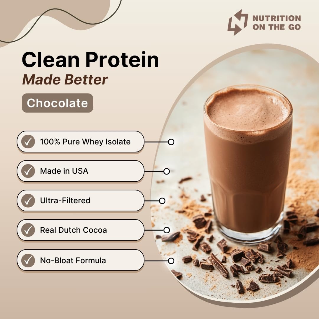Premium Chocolate Whey Protein Powder with Creatine - 25g Protein & 5g Creatine per Serving - Gluten-Free, No Added Sugar - 15 Single-Serve Packets for Travel, Gym & Post-Workout Recovery - Ideal for Athletes & Fitness Enthusiasts