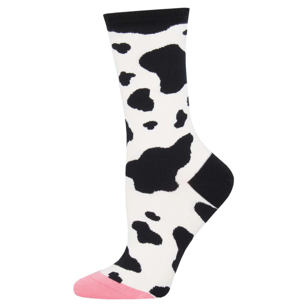 Premium Mooo Women's Socks by Socksmith - Comfortable & Stylish Casual Wear for Everyday, Workouts & Lounge
