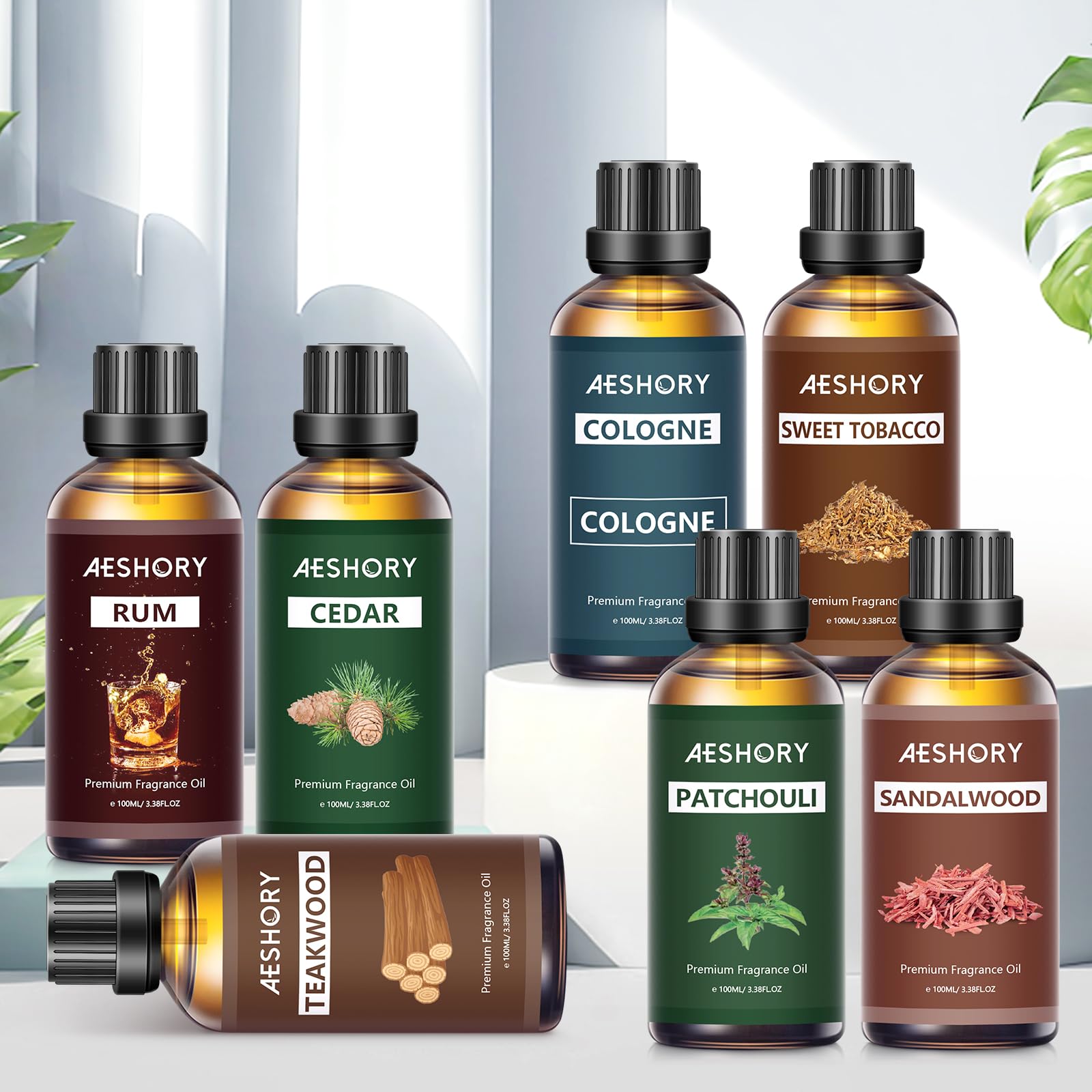 Premium Cologne Fragrance Oil 3.38FL.OZ (100ml) - Long-Lasting Aromatherapy Essential Oil for Diffusers, Massage, Soap & Candle Making - Cologne Scented Oil for Home, Spa & Relaxation - Perfect for Stress Relief & Mood Enhancement