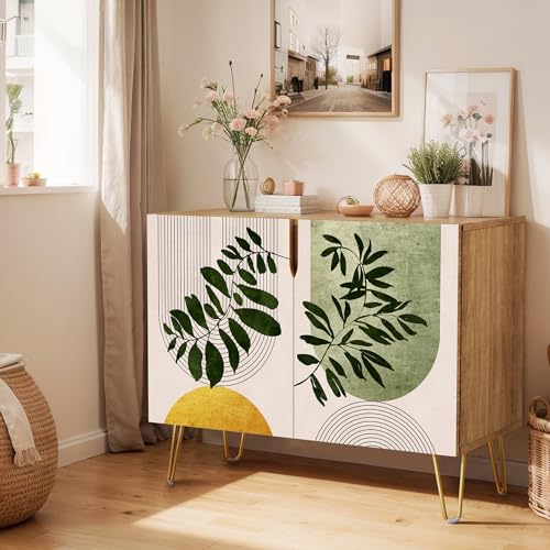 Mid-century Forest Plant Leaf Pattern