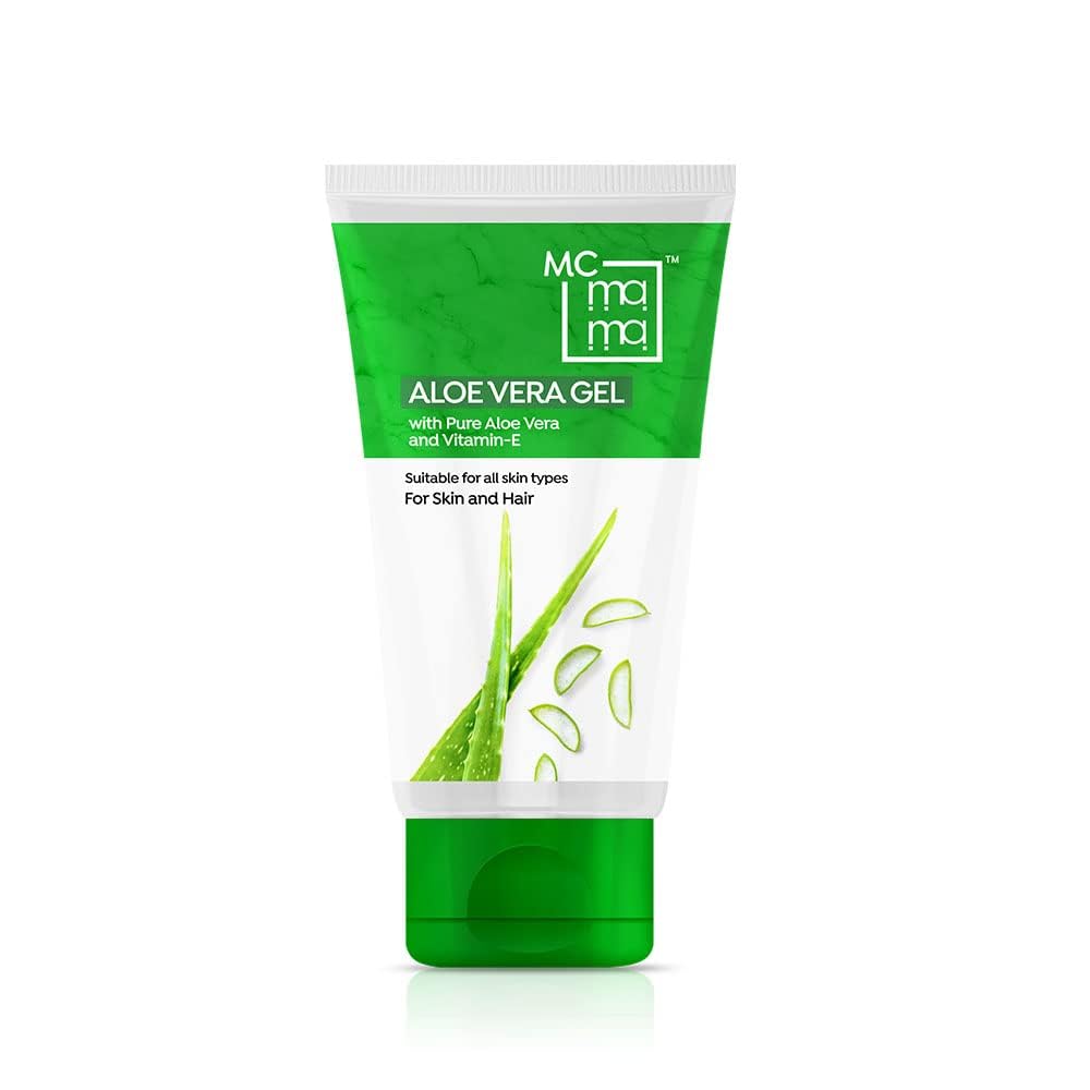 BEAUTYRELAY LONDON Aloe Vera Gel with Pure Aloe & Vitamin E - 200g Natural Face Gel for Skin Healing, Moisturizing & Sunburn Relief | Multi-Purpose Beauty Gel for Face, Body & Hair Care