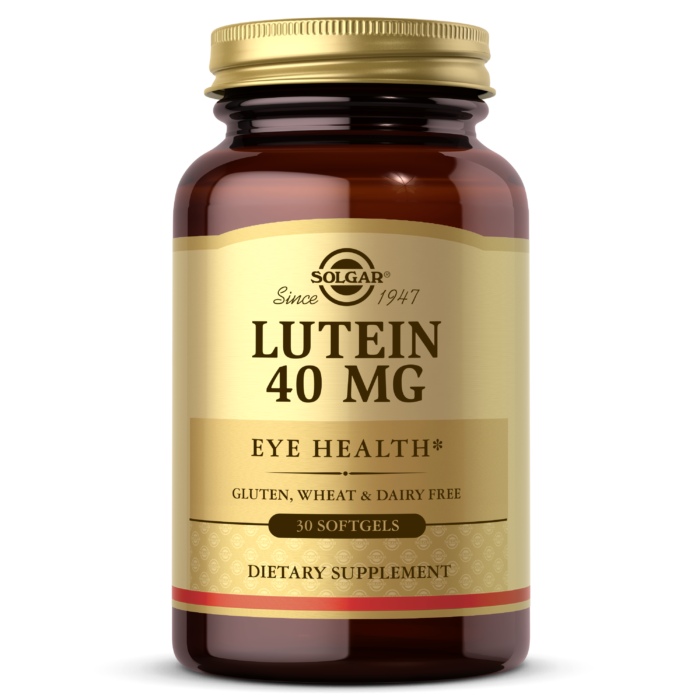 Solgar Lutein 40mg Softgels - Eye Health Supplement with Antioxidants (30 Count) | Supports Vision & Macular Health for Adults