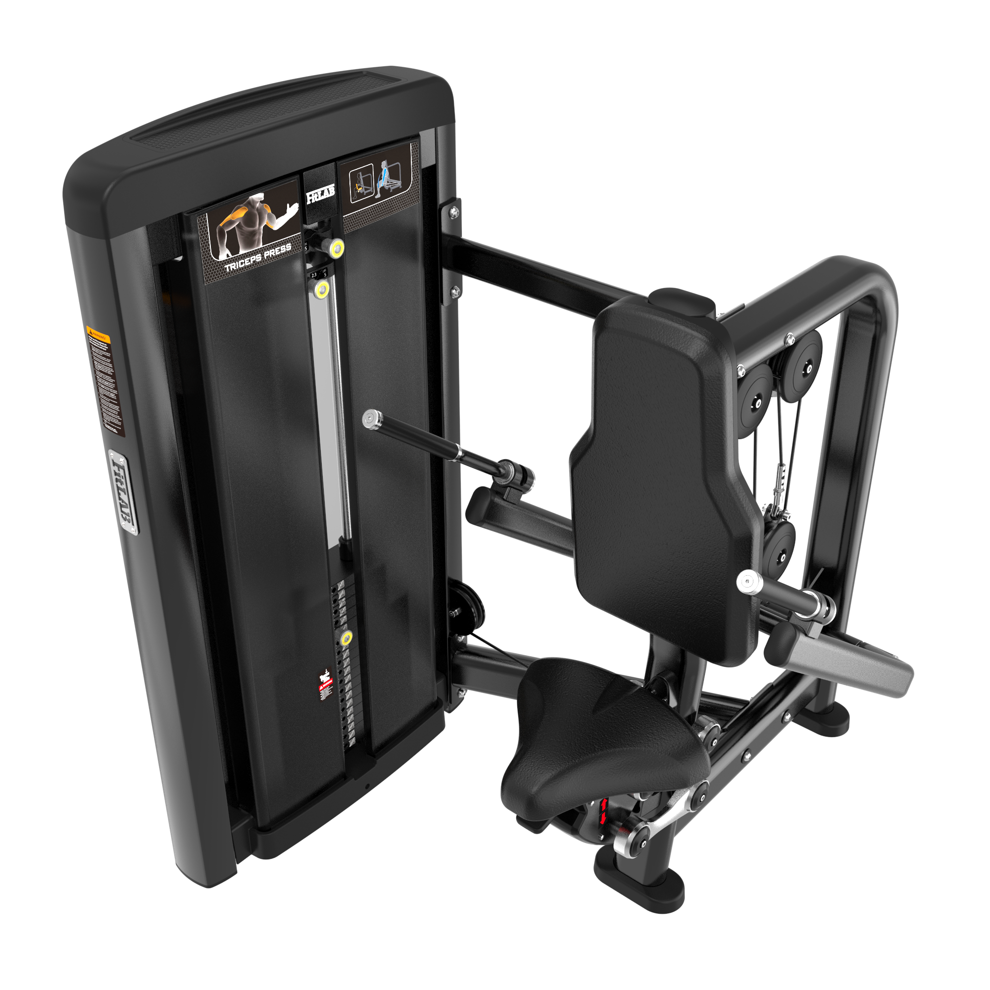 FITLAB Seated Tricep Dip Bar - Heavy Duty Home Gym Equipment for Arm & Shoulder Workouts - Perfect for Strength Training & Bodybuilding at Home or Gym