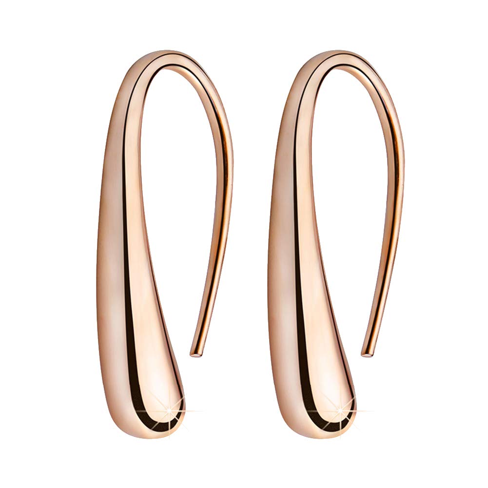 Crystal Pearl Stud Earrings for Women - Elegant Water Drop Shape Alloy Hook Earrings Set, Hypoallergenic Piercing Jewelry Gift for Girls & Men | Perfect for Parties, Weddings & Everyday Wear
