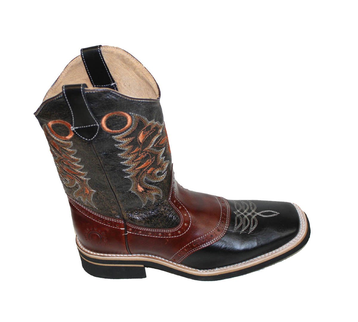 Authentic Men's Cowhide Leather Cowboy Boots - Square Toe Western Boots for Country Dancing, Rodeo & Casual Wear | Durable & Comfortable Riding Boots for Men