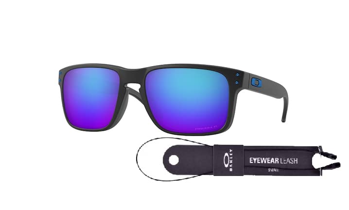 Oakley Holbrook Asian Fit OO9244 Low Bridge Sunglasses for Men - Polarized UV Protection, Lightweight Frame + Includes Free Leash & iWear Care Kit | Perfect for Driving, Running, Outdoor Sports & Everyday Wear