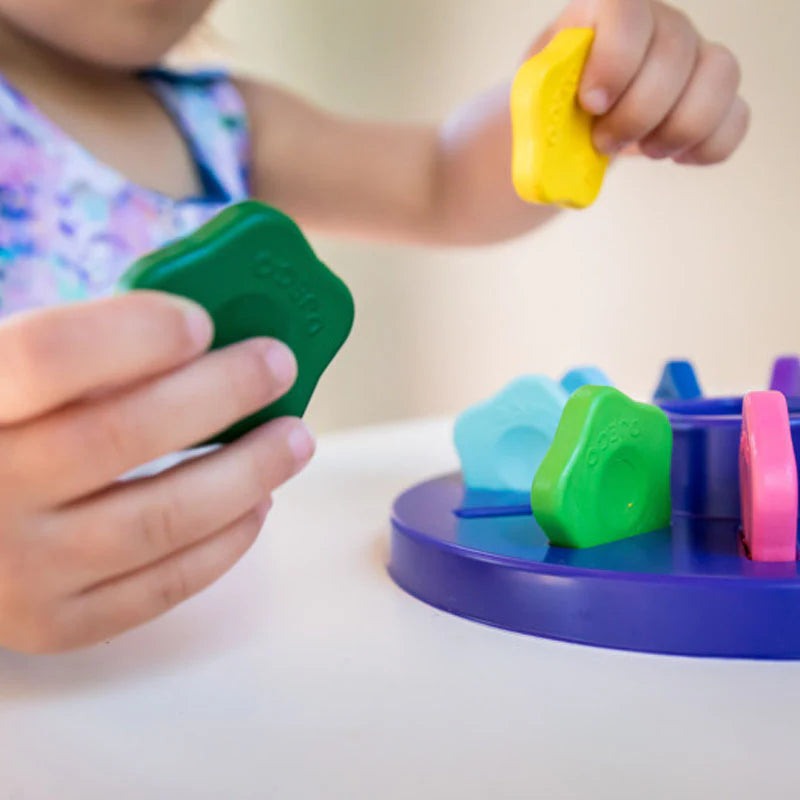 12 Non-Toxic Flower-Shaped Crayons for Toddlers - Safe & Fun Coloring Tools for Kids Art, Preschool Learning & Creative Play
