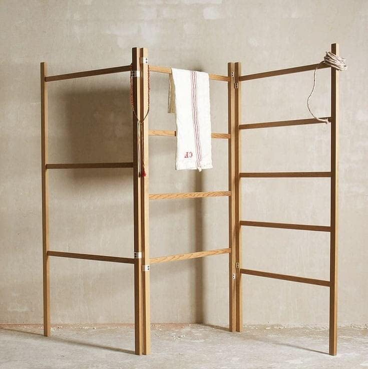 Premium Wooden Freestanding Towel Rack - 3-Tier Bathroom Ladder Shelf with Storage | Multi-Purpose Towel Holder for Bedroom, Gym, Kitchen | Space-Saving Hand Towel Stand Organizer (A18) - Perfect for Small Bathrooms, Spa-Style Decor & Clutter-Free Home Organization