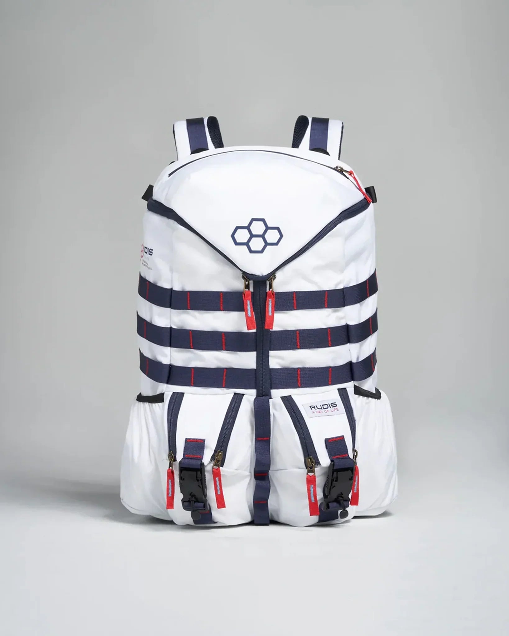 RUDIS Y Zip Gearpack - Durable Wrestling Backpack for Athletes & Coaches | Perfect for Training, Competitions & Travel | White
