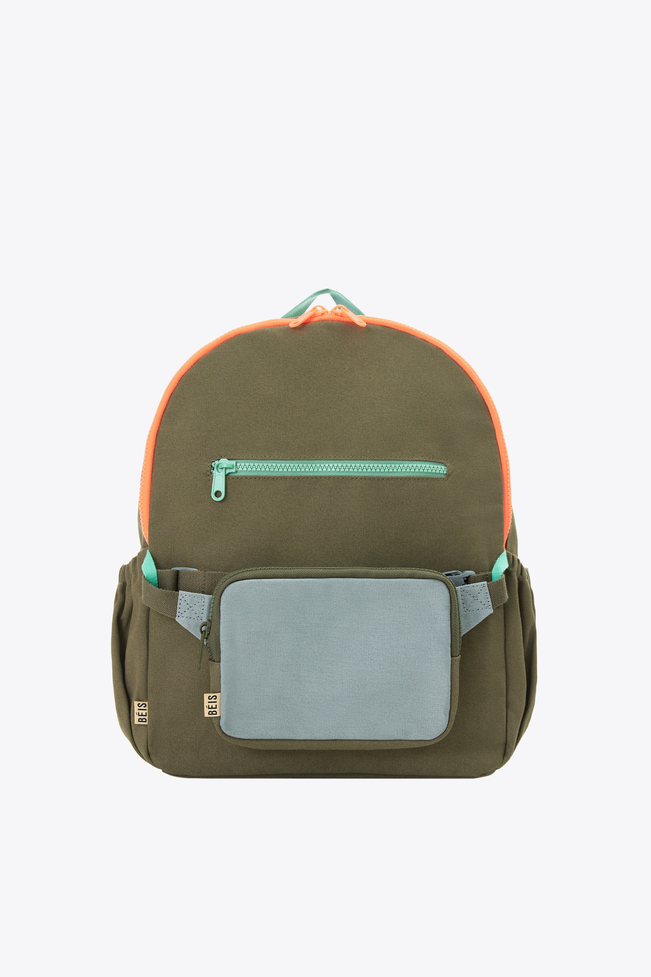 Kids Backpack in Olive Green - Durable School Backpack for Boys & Girls - Perfect for School, Travel & Outdoor Adventures