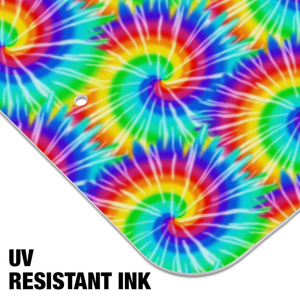 Vibrant Tie Dye Pattern Sign for Home, Office & Business Decor | Unique Wall Art for Living Room, Bedroom or Workspace