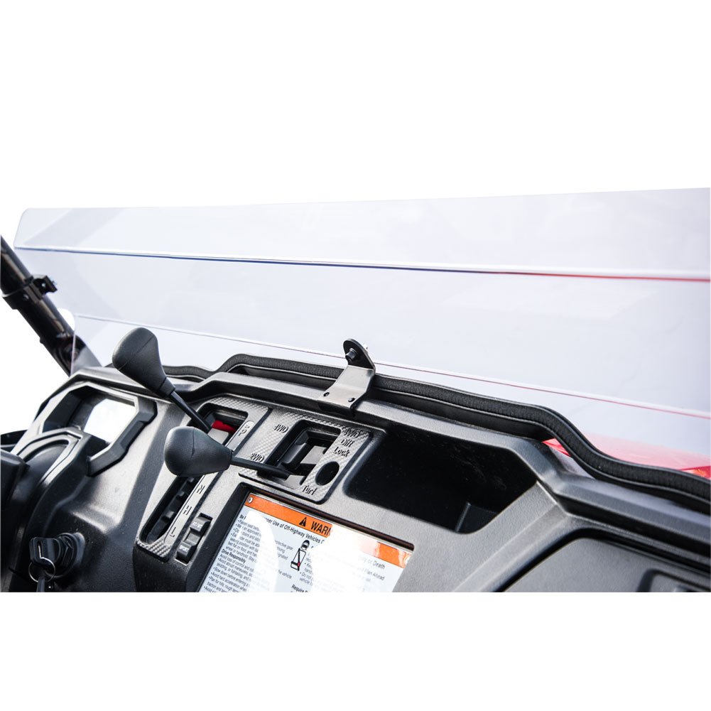 Tusk UTV Hard Coated Half Windshield for Honda Pioneer 1000 & 1000-5 (2016-2024) - Durable Polycarbonate Protection for Off-Road Adventures, Trail Riding & Hunting