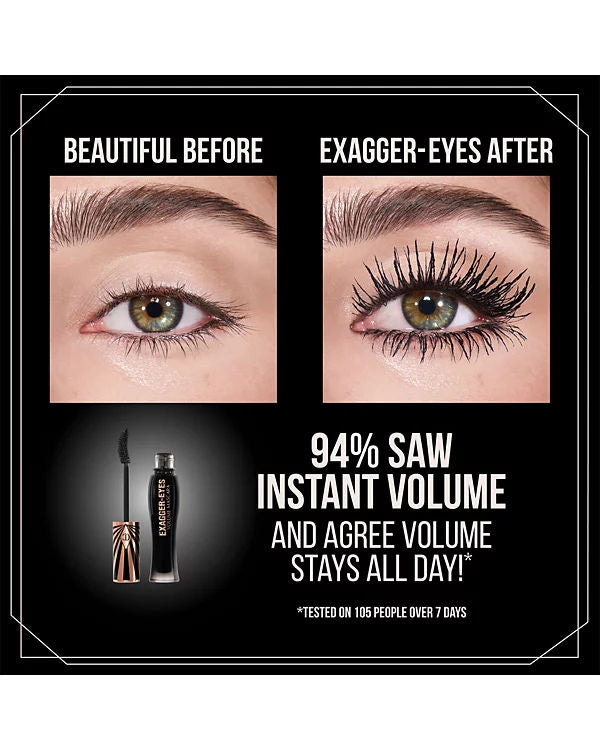 Exagger Eyes Volumizing Mascara for Dramatic Lashes - Perfect for Date Night & Special Occasions