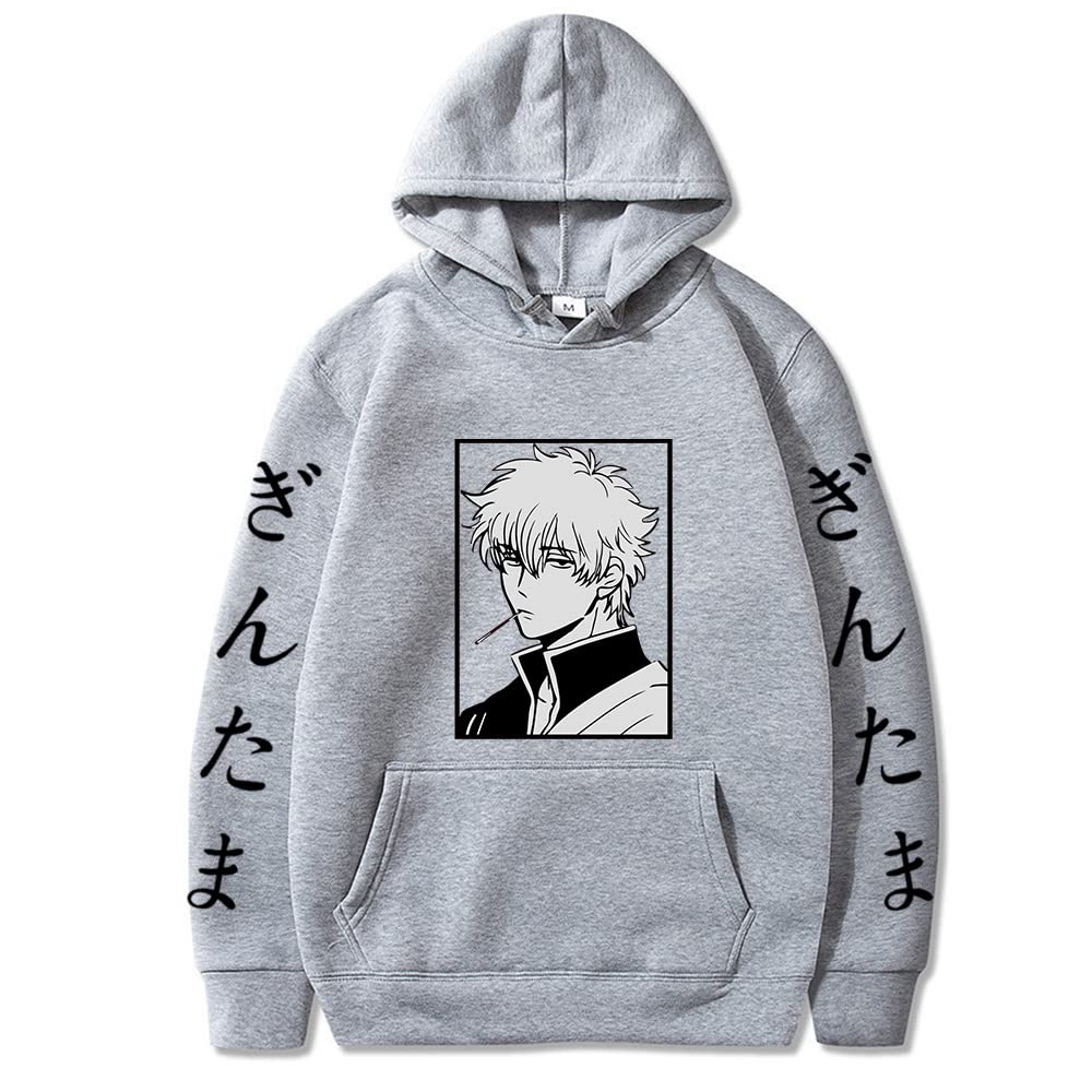 Premium Sakata Gintoki Cosplay Hoodie - Anime Character Costume Sweatshirt for Gintama Fans | Perfect for Conventions, Halloween & Cosplay Events