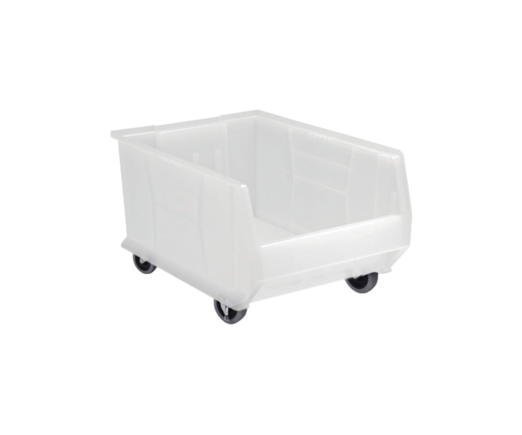 Quantum Storage Systems QUS964MOBCL Hulk Mobile Heavy Duty Clear Storage Bins 24