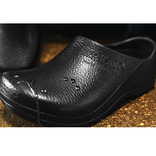Birkenstock Profi Birki Women's Polyurethane Work Shoes - Black, Sizes 5-5.5 | Slip-Resistant & Comfortable for Nurses, Chefs & Healthcare Professionals