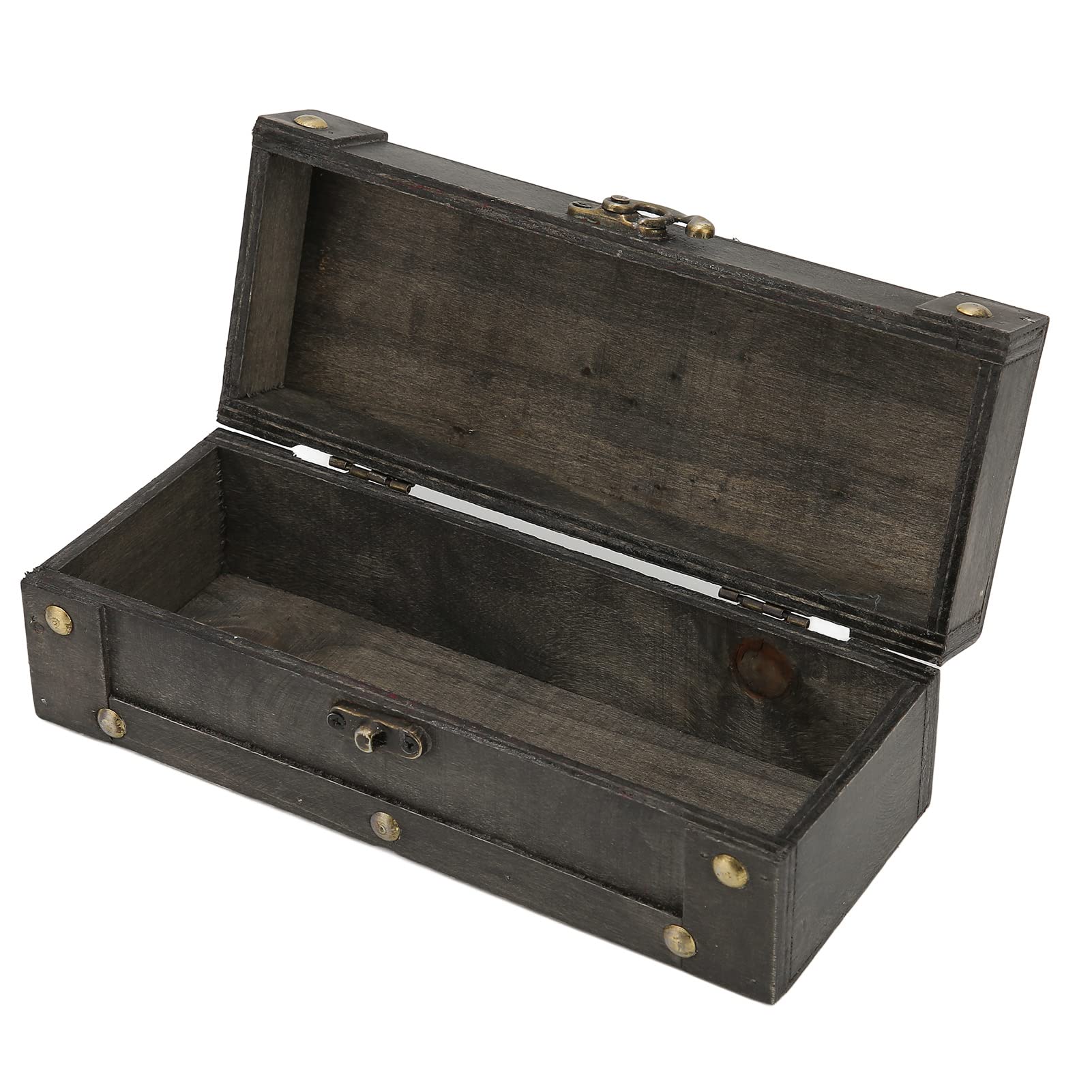 Shanbor Vintage Wooden Storage Box with Alloy Buckle - Durable & Space-Saving Jewelry Organizer for Hair Accessories, Home Decor | Perfect for Bedroom Vanity, Bathroom Organization & Gift Giving