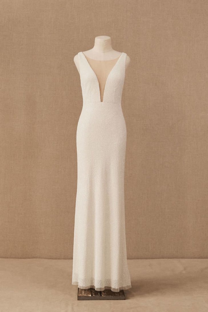 BHLDN Everest Wedding Gown - Elegant A-Line Bridal Dress with Lace Details | Perfect for Beach, Church & Formal Weddings