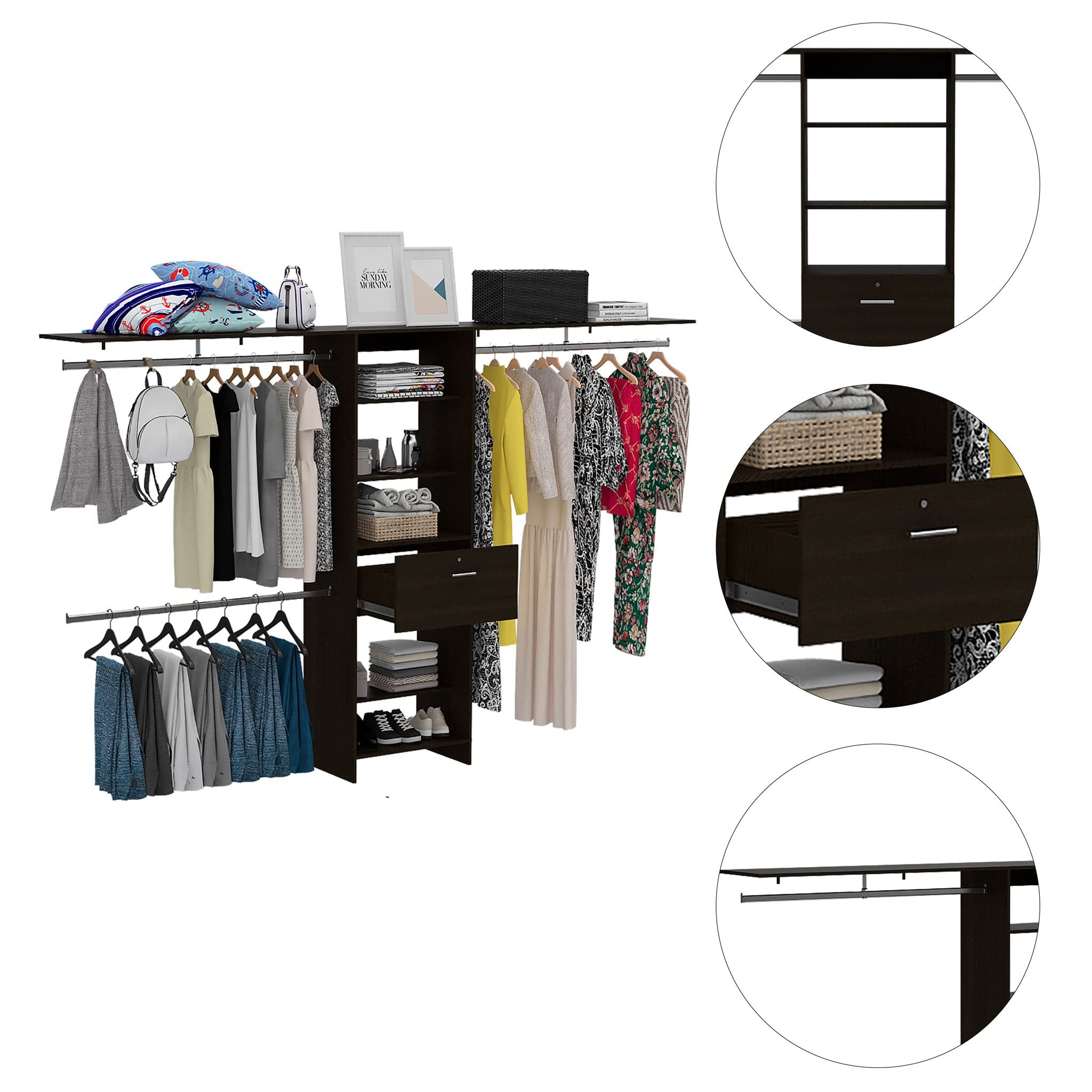 Broncos Closet 3-Drawer Storage Organizer for Bedroom - Perfect for Clothes, Accessories & Small Items Organization