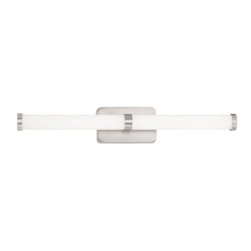 George Kovacs P575-084-L Loupe LED Vanity Light in Brushed Nickel - Perfect for Bathroom Makeup Mirror Lighting & Dressing Room Illumination