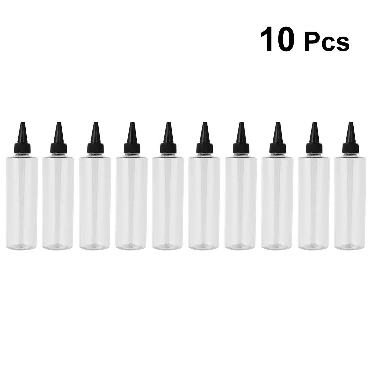 10pcs Hair Dye Bottles with Nozzle - Professional Hair Coloring Containers for Salon & Home Use | Perfect for DIY Hair Coloring, Highlights & Root Touch-Ups