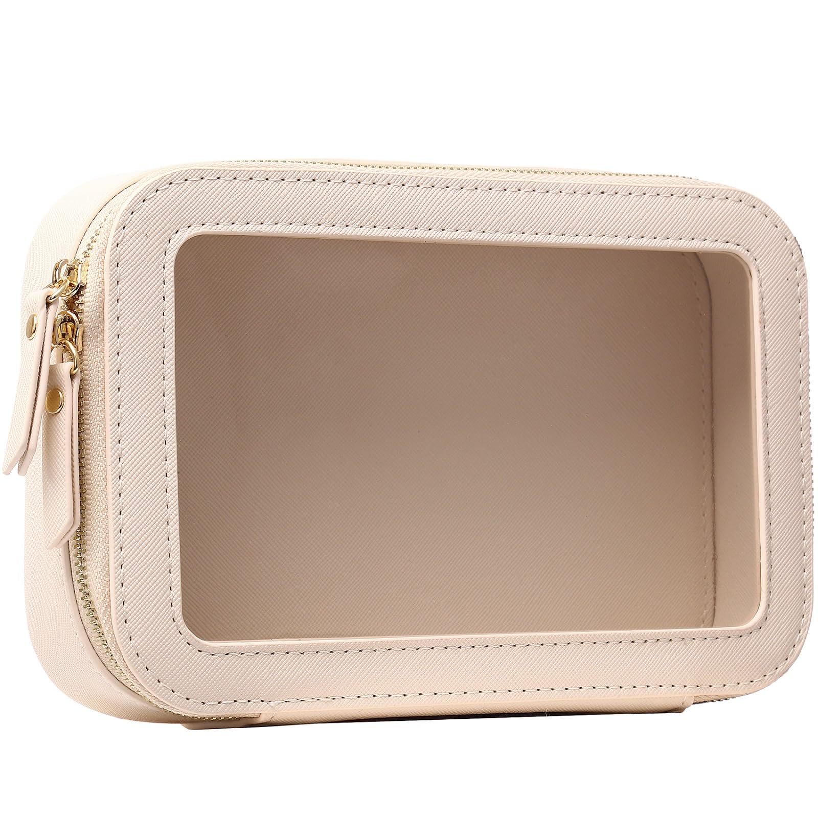 Waterproof Clear Makeup Bag for Travel & Car - Small Cosmetic Organizer